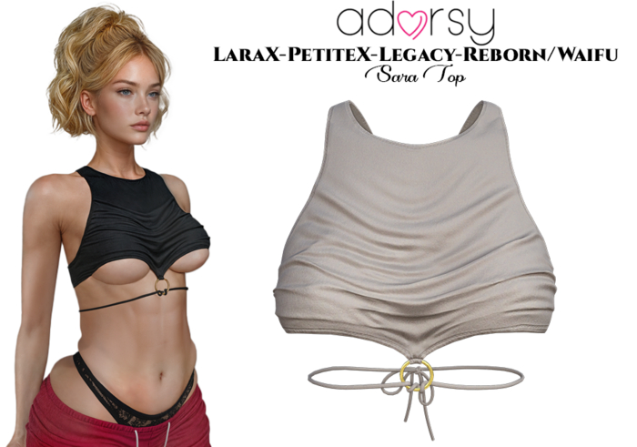adorsy - Sara Top Brown - LaraX/Legacy/PetiteX/Reborn/Waifu