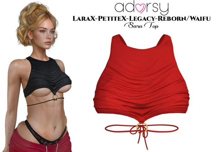 adorsy - Sara Top Deep Red - LaraX/Legacy/PetiteX/Reborn/Waifu