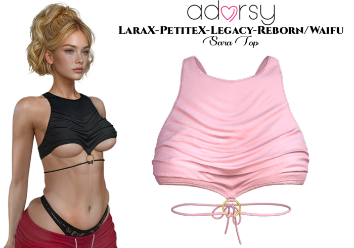 adorsy - Sara Top Pink - LaraX/Legacy/PetiteX/Reborn/Waifu