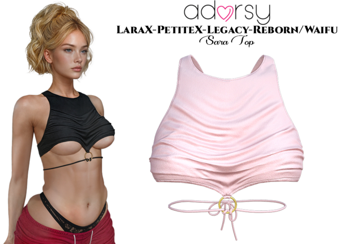 adorsy - Sara Top Soft Pink - LaraX/Legacy/PetiteX/Reborn/Waifu
