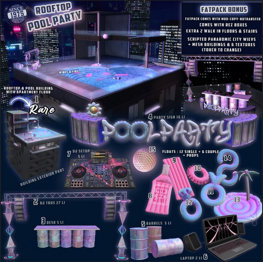 12.[Since1975] Rooftop Pool - Float Ring Tube