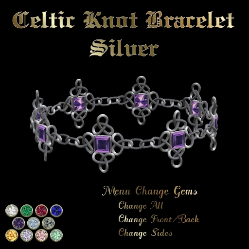 Ashira's Celtic Knot Bracelet - Silver