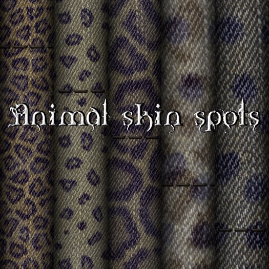 Animal skin spotsDenim