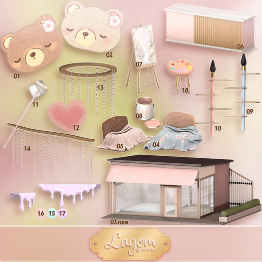 05. Lagom - Sakura Art studio [ Soft seat Pink ]