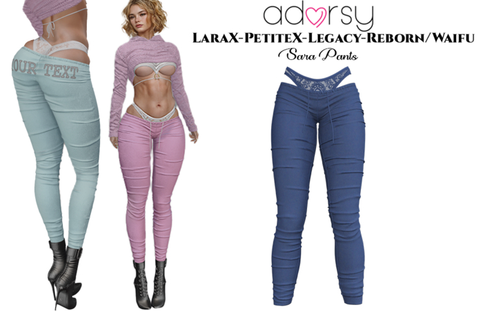 adorsy - Sara Pants Blue - LaraX/Legacy/PetiteX/Reborn/Waifu