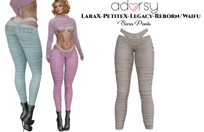 adorsy - Sara Pants Brown - LaraX/Legacy/PetiteX/Reborn/Waifu