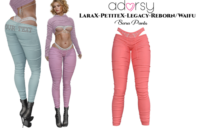 adorsy - Sara Pants Coral - LaraX/Legacy/PetiteX/Reborn/Waifu