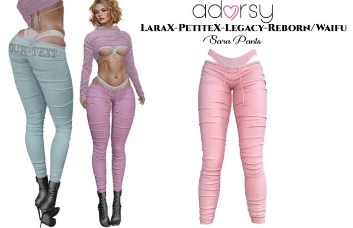 adorsy - Sara Pants Pink - LaraX/Legacy/PetiteX/Reborn/Waifu