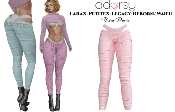 adorsy - Sara Pants Soft Pink - LaraX/Legacy/PetiteX/Reborn/Waifu