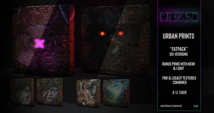 MIXTAPE Decor - urban prints - FATPACK (brick) (unpacker)