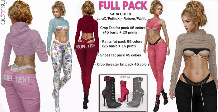 adorsy - Sara SET BUY ALL PACK - LaraX/Legacy/PetiteX/Reborn/Waifu