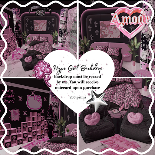 *AMOUR <3 - Hype Girl Backdrop