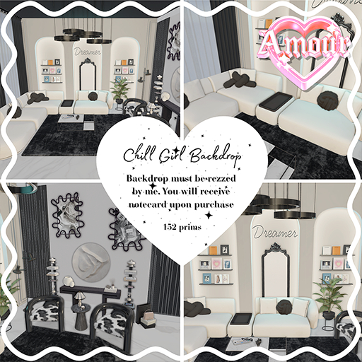 *AMOUR <3 - Chill Girl Backdrop