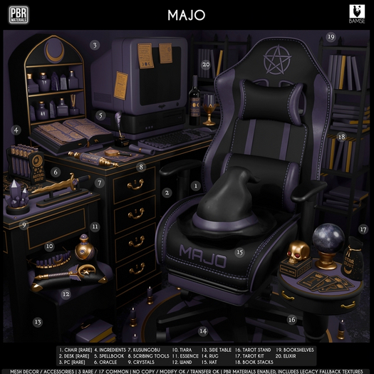 1. BAMSE : Majo - Chair RARE