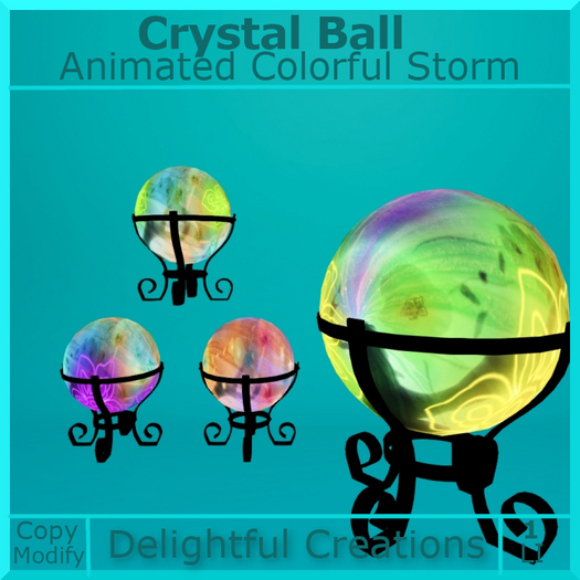 Crystal Ball Stormy on Stand