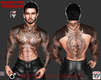 Sinister Designs: Phoenix and Dragon Tattoo