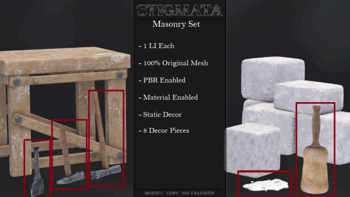 Stigmata - Masonry Supplies  - [Add Me]
