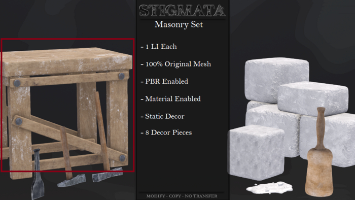 Stigmata - Masonry Table - [Add Me]