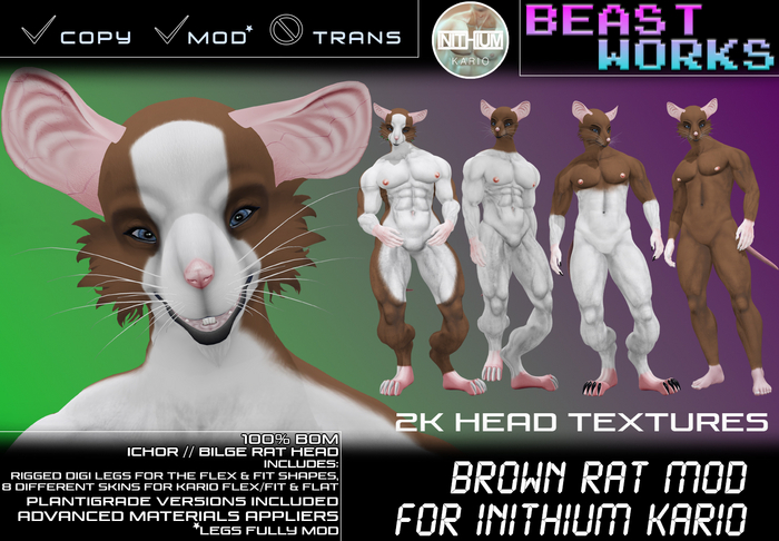 [Beast Works] Brown Rat for INITHIUM Kario