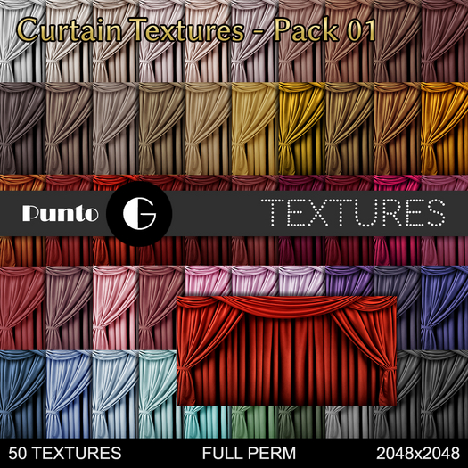 Full Perm Textures - Curtain Textures Pack 01