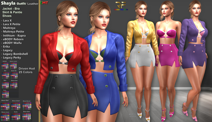 R.F. - SHAYLA Leather Outfit *Box