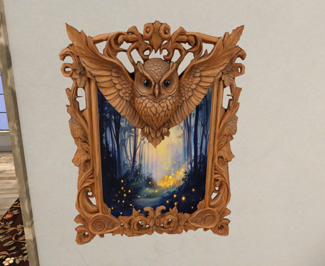 Owl Frame with Painting (Image can be changed!)