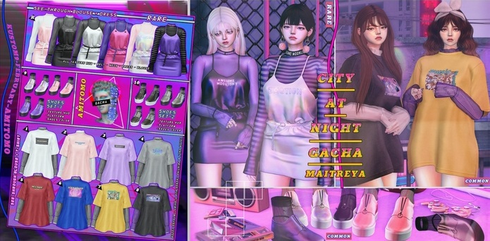 AMITOMO - City at night GACHA - RARE