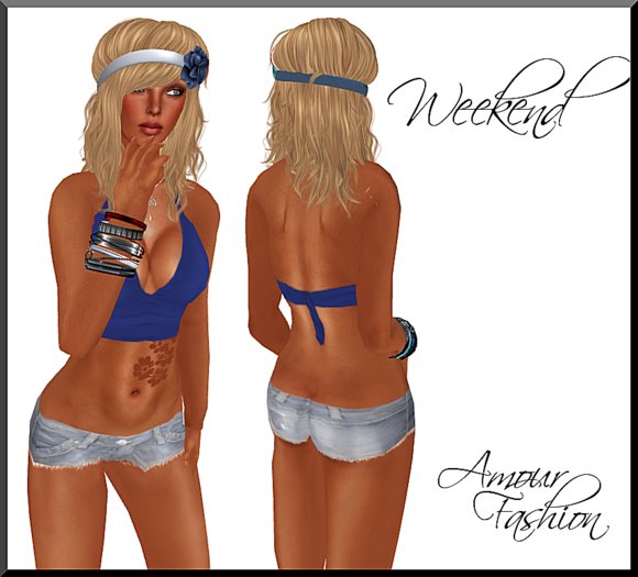 ✦ CLEARANCE SALE ✦ Amour Fashion - Weekend Outfit - Blue