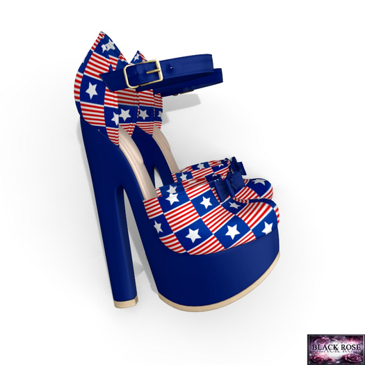 Independence Day Pattern Heels Reborn