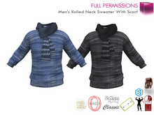 Full Perm Male Knit Winter Sweater Top with Scarf for Belleza Jake Signature Gianni Legacy Slink Classic Adin Onupup