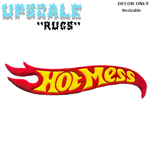 {UPSCALE} Hotmess X Hotwheels rug