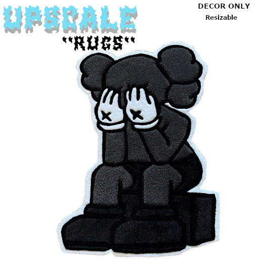 {UPSCALE} Kaws b/w rug