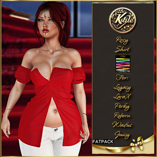 [K-Style] ROSY SHIRT - FATPACK #8