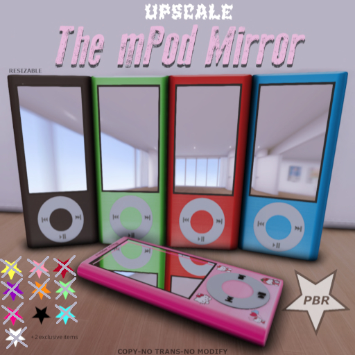 {UPSCALE} mPod Mirror Black
