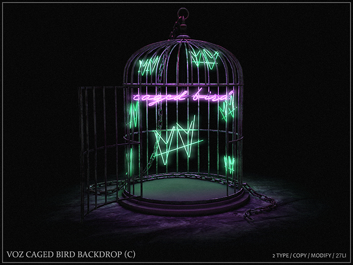 [VOZ] Caged Bird Backdrop (C)