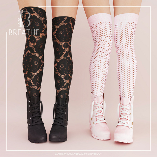 [BREATHE]-Reona Boots-Pack Three-(Fits Maitreya,Lara,Maitreya Lara-X,Legacy, eBody.)
