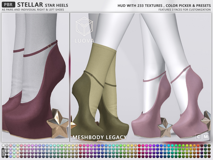 Luova // Stellar // Star Heels // MeshBody Legacy