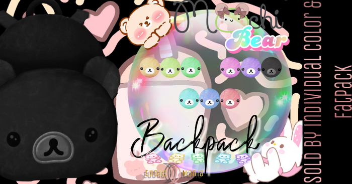 Eudaemonia- Mochi Bear Backpack (Fatpack)
