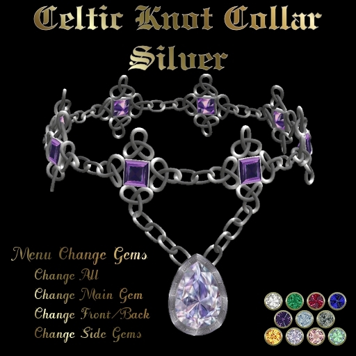 Ashira's Celtic Knot Collar - Silver