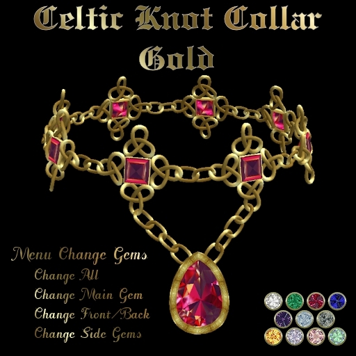 Ashira's Celtic Knot Collar - Gold