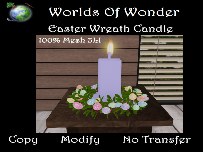 WoW Easter Wreath Candle 