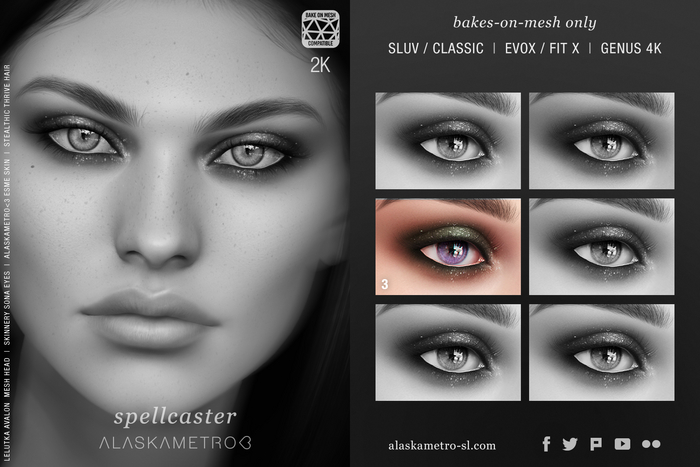 "Spellcaster" 2K BOM glitter eyeshadow TESTER | EvoX | SLUV | Genus 4K