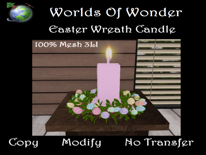 WoW Easter Wreath Candle 
