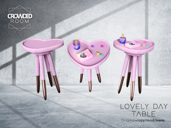 Crowded Room - Lovely Day - Tables - Pink 