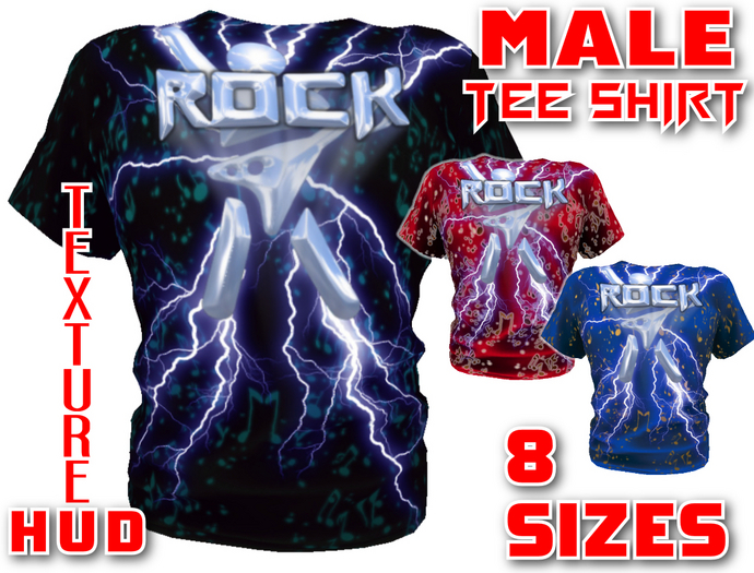 *~~ ART'S *ROCK Tee Shirt* with Texture Hud ~~*