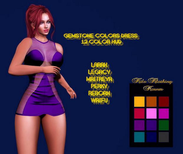 GEMSTONE COLORS DRESS