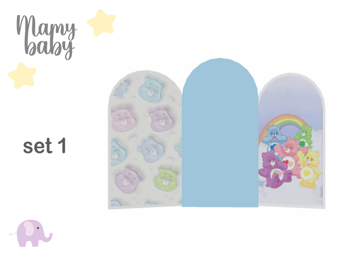 MAMYBABY - Decowall bears colors 1