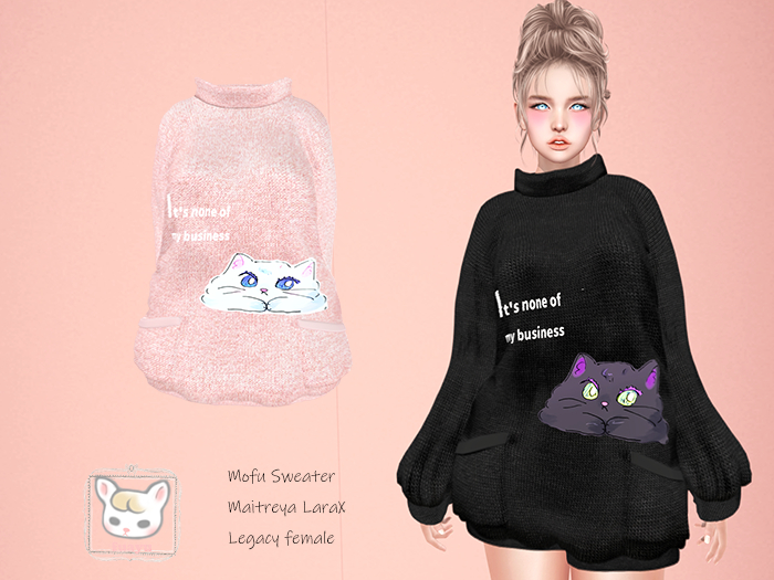 fuayu Mofu Sweater pink2