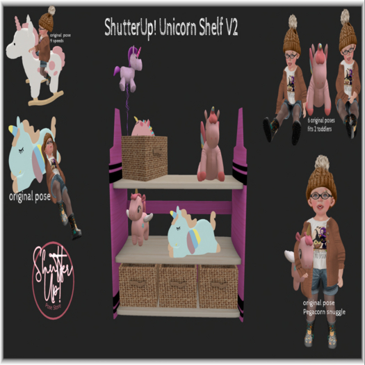 ShutterUp! Unicorn shelf V2 unpacker