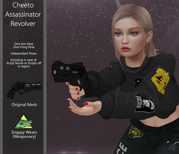 Snappy Weapons - Cheeto Assassinator - Revolver - Click to Aim